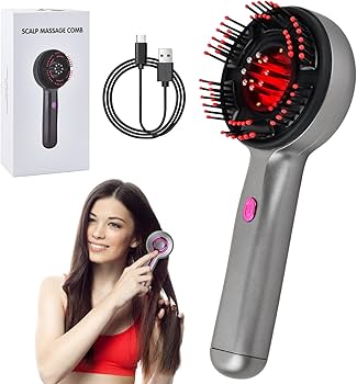 Cepillo masajeador eléctrico para el cuero cabelludo